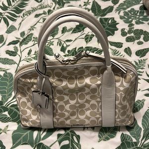 Used Vintage White Coach Purse